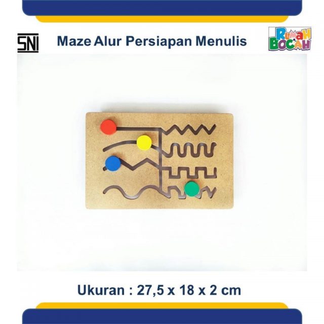 Jual Balok Kayu Mainan Maze Belajar Menulis JUAL MAINAN 