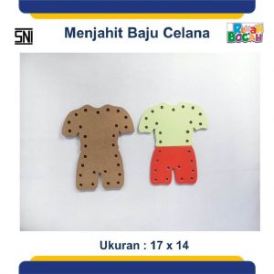 TToko Online Mainan Edukatif Anak Papan Jahit Baju Celana