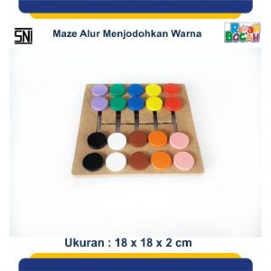 Jual Mainan Edukasi Untuk Balita Maze Warna