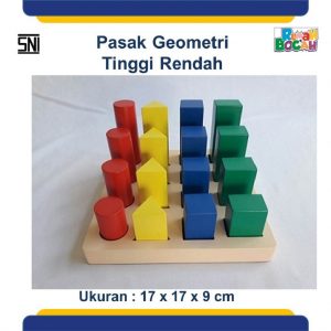 Jual Mainan Kayu Edukatif Menara Geometri