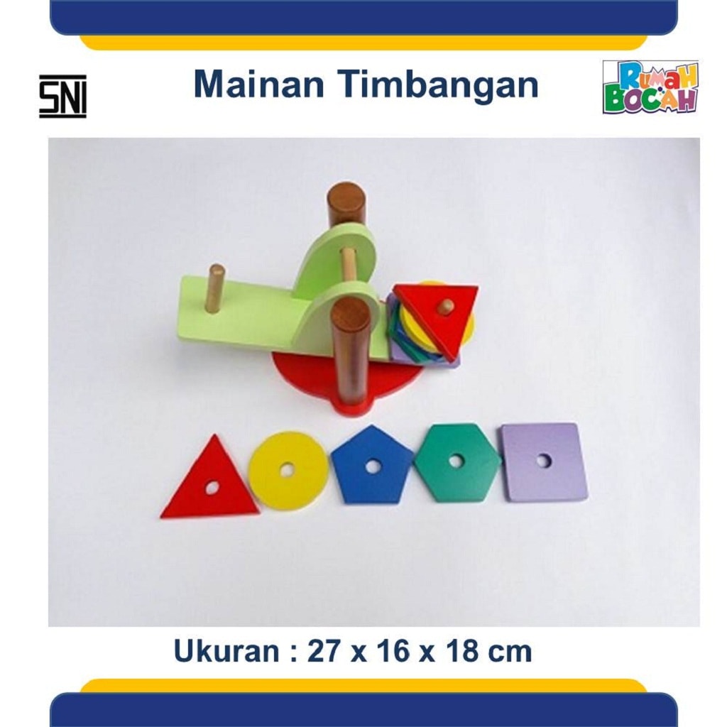 Jual Mainan Balok Timbangan Geometri