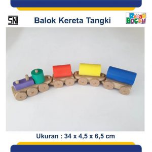 Jual Mainan Anak Edukatif Murah Balok Kereta tengki