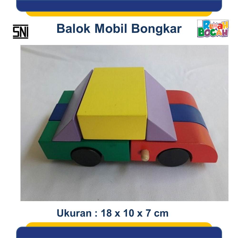 Jual Mainan Edukasi Anak 4 Tahun Balok Mobil Bongkar