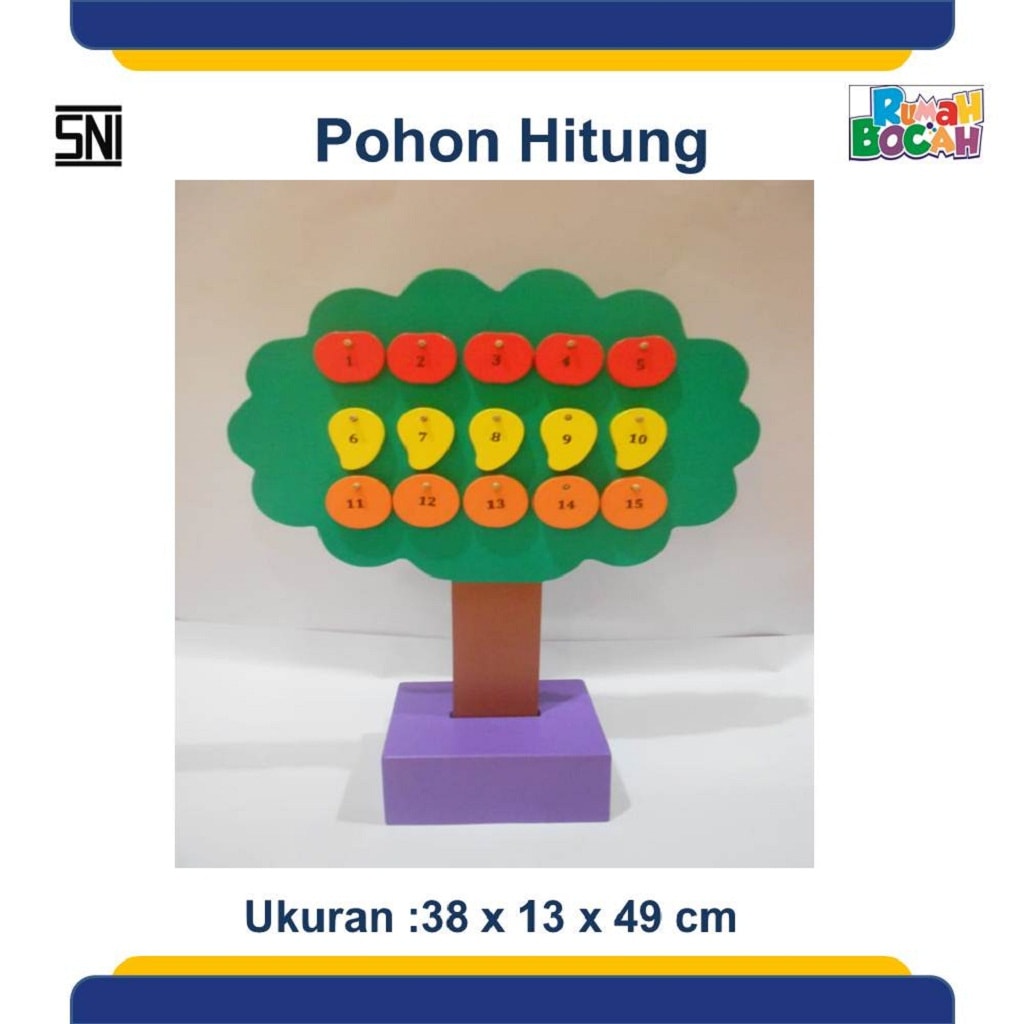 Jual Mainan Edukasi Anak Pohon Hitung Angka