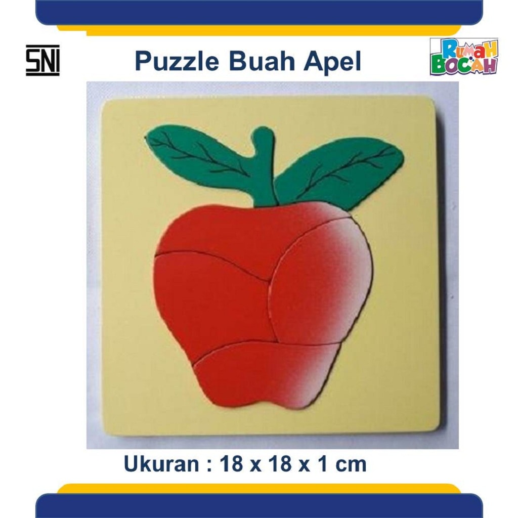 Jual Puzzle Kayu Anak Buah Apel