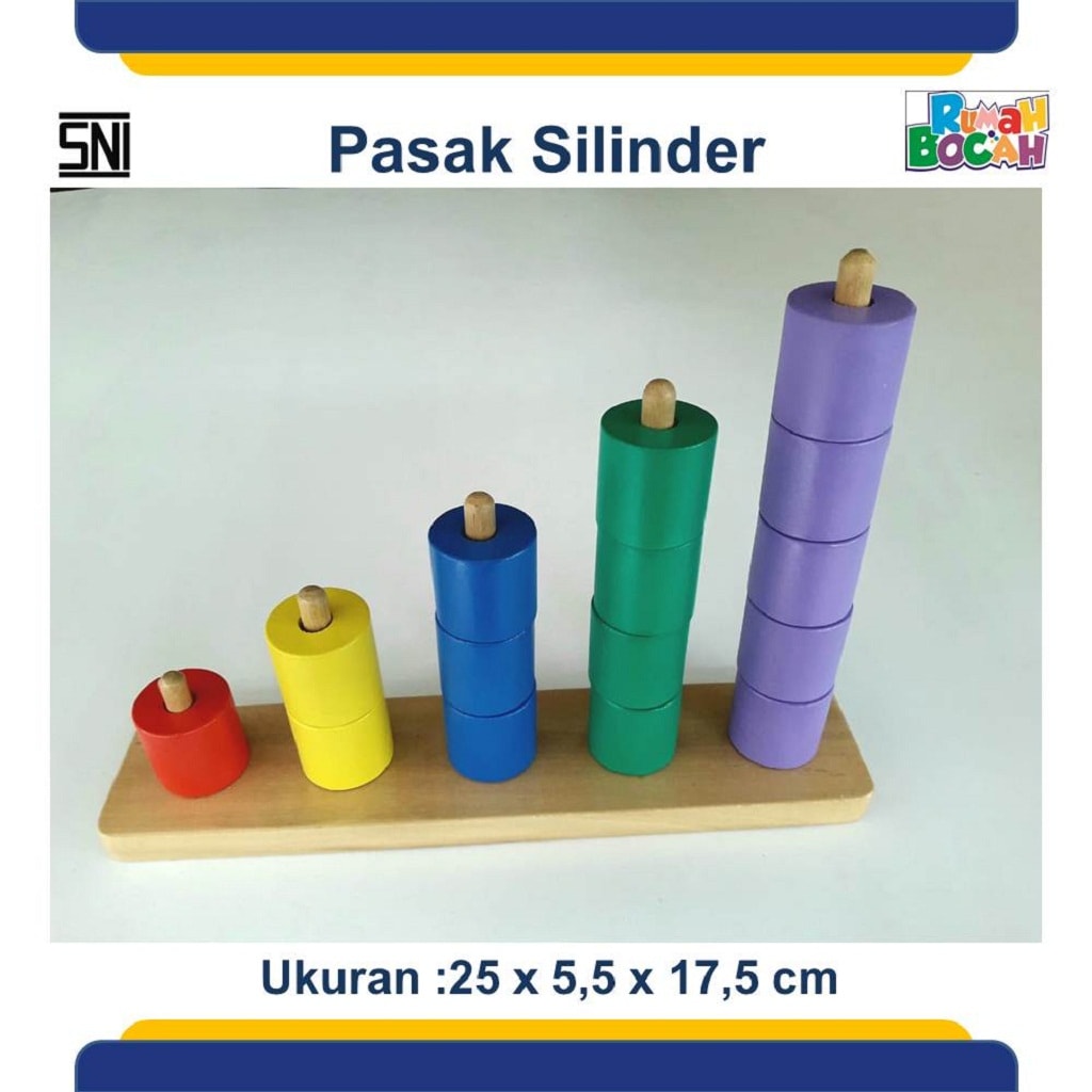 Grosir Mainan Edukatif Pasak Silinder