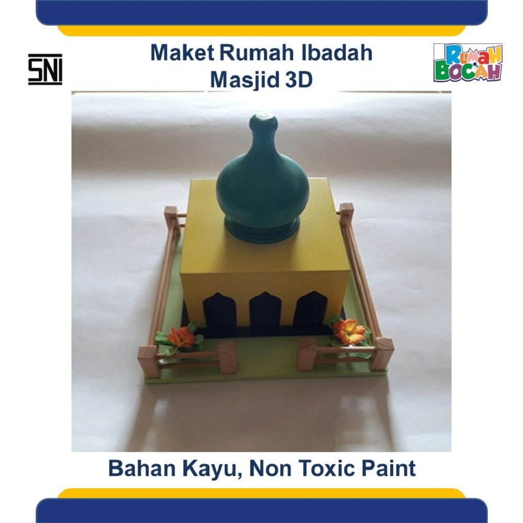 Toko Online Mainan Edukatif Anak Maket Miniatur Rumah Ibadah Masjid