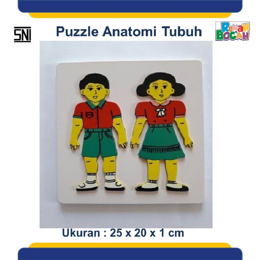 Jual Mainan Puzzle Kayu Puzzle Anatomi Tubuh