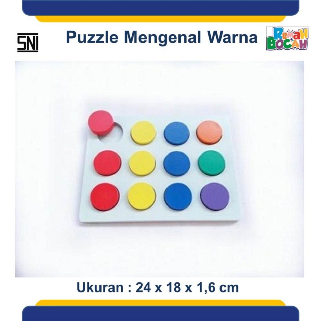 Jual Puzzle Kayu Murah Mengenal Warna