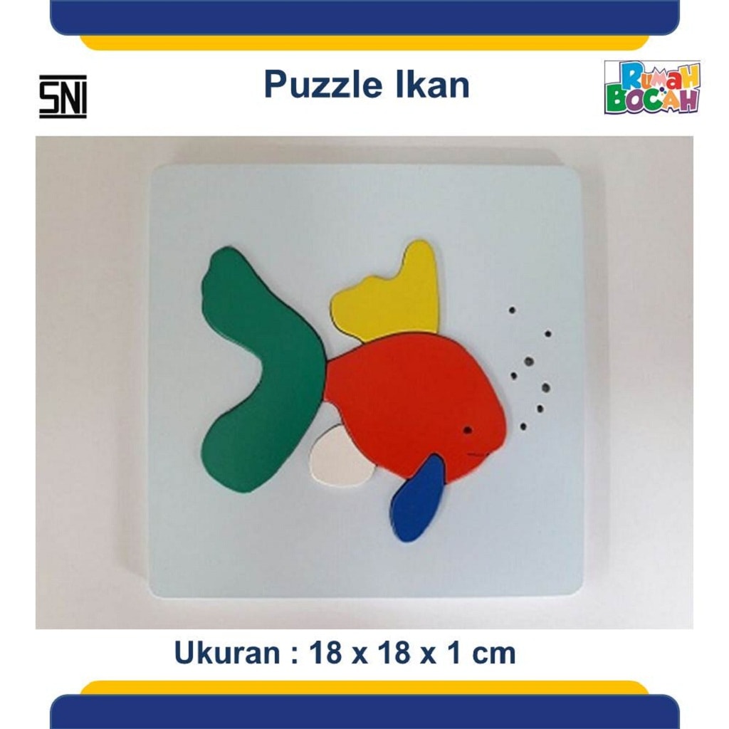 Grosir Puzzle Kayu Hewan Ikan