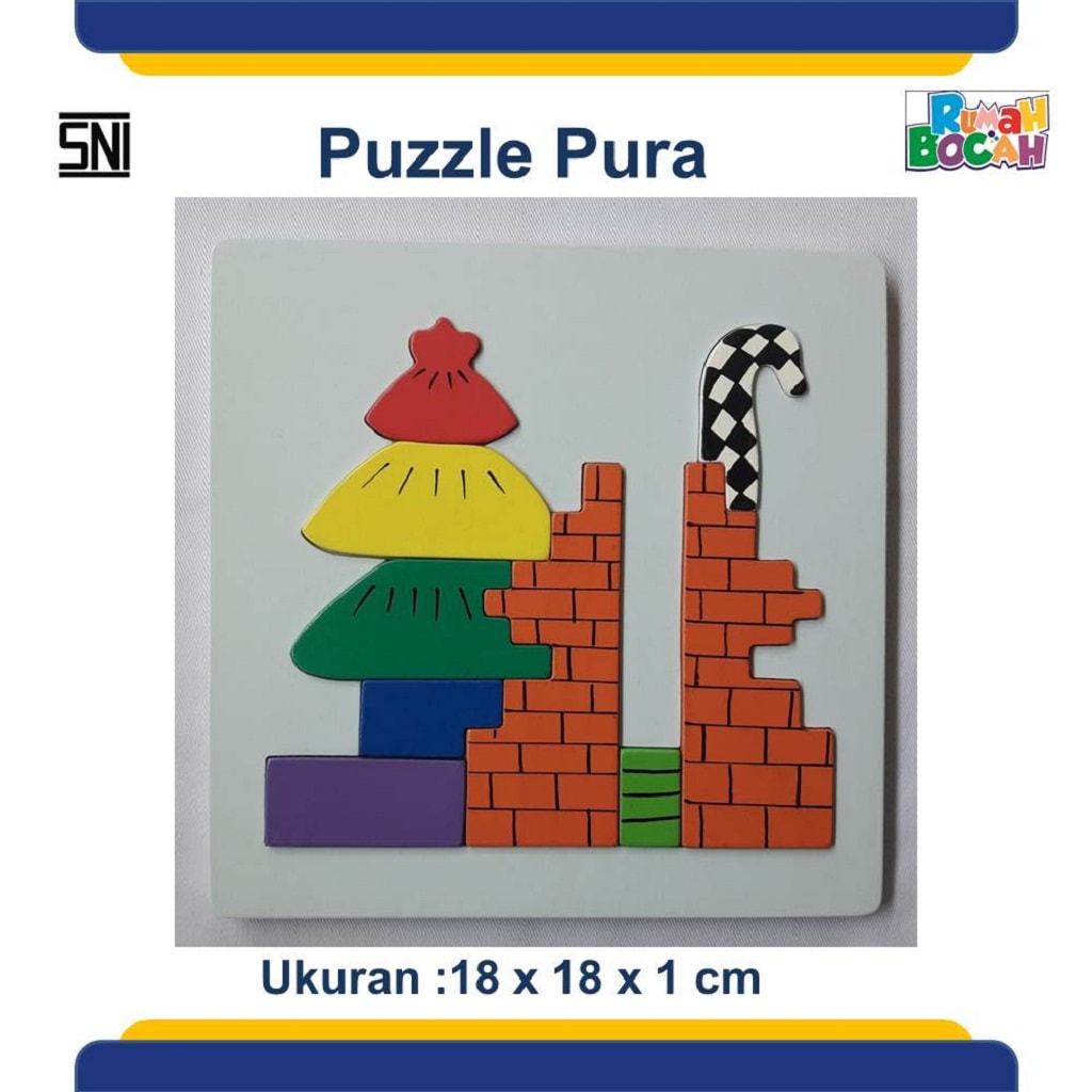 Jual Puzzle Kayu Rumah Ibadah Pura Anak